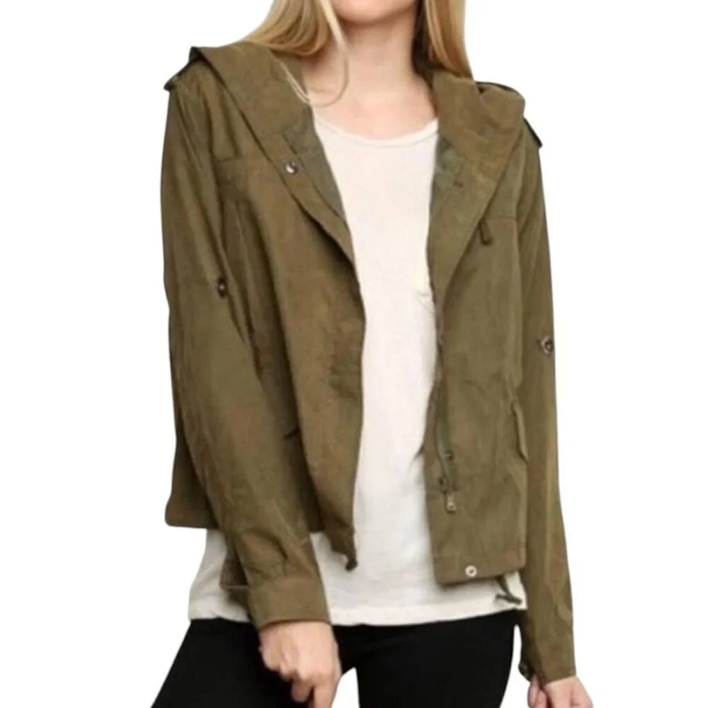 Brandy Melville Military Green Hailey Jacket  I Size: OS